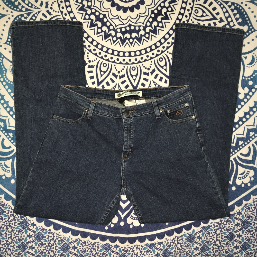 NWT Harley Davidson Bootcut Stretch Jean Sz 14